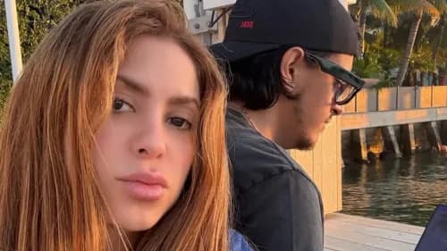 En la foto: Shakira y Alex Castillo
