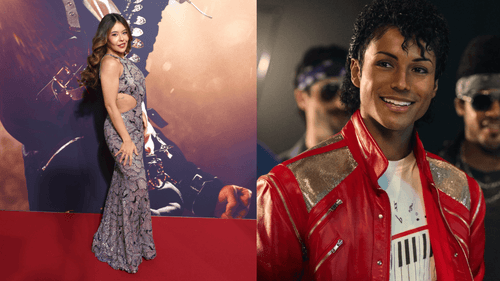 Juliana Velásquez y escena de la película Michael