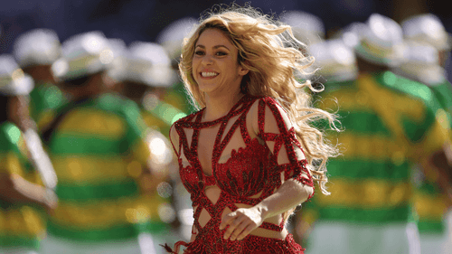 Shakira en la final del Mundial Brasil 2014